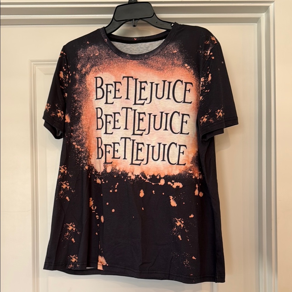 Black and Orange Graphic T-Shirt